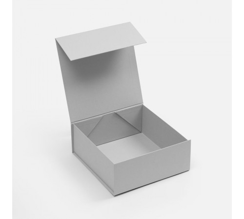 Коробка складная Quadra Fold, серая