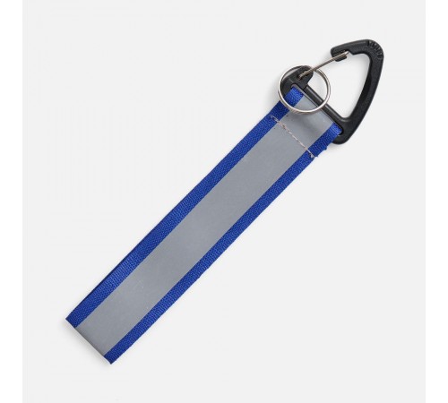 Светоотражающий брелок Flashline, серый с синим