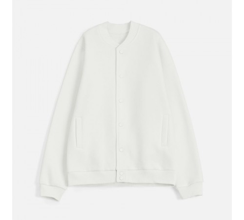 Бомбер унисекс AtmosWear, молочно-белый