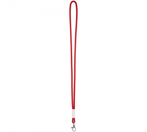 Шнурок для бейджа Tube Metal, красный