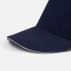Бейсболка Classic 2.0, темно-синяя с белым кантом