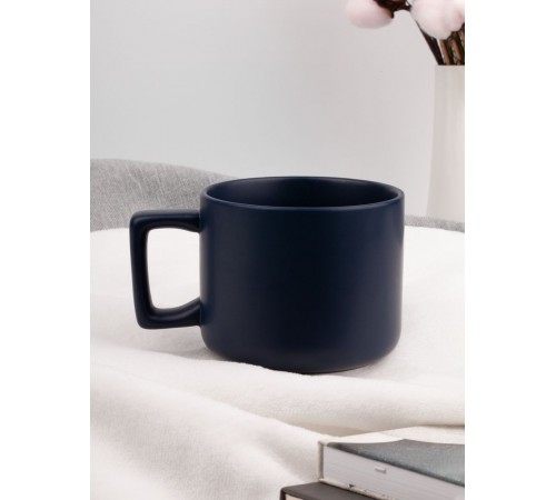 Чашка Jumbo в коробке матовая, темно-синяя