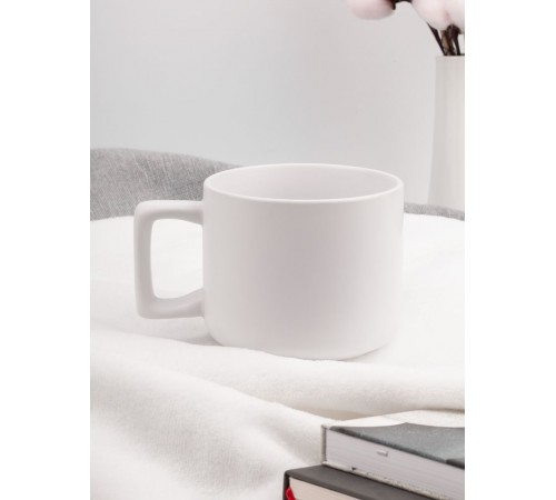 Чашка Jumbo в коробке матовая, белая