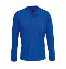 Рубашка поло с длинным рукавом Prime LSL, ярко-синяя (royal)