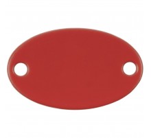 Шильдик металлический Alfa Oval, красный