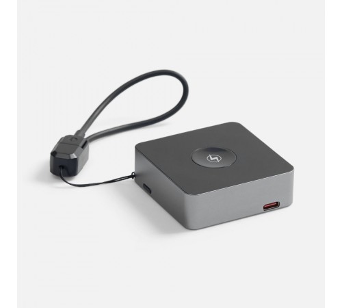 Внешний аккумулятор с беспроводной зарядкой Aura Power 5000 мАч, серый