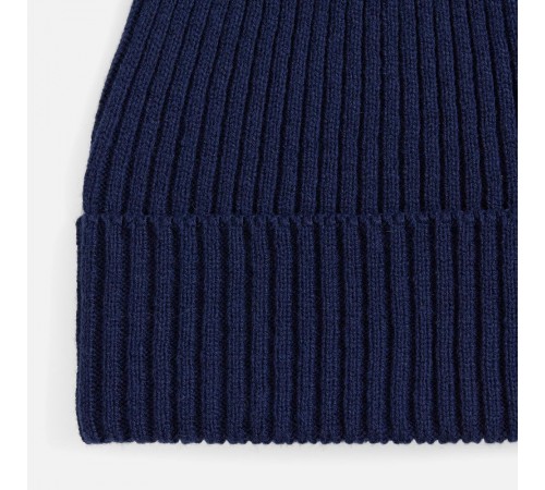 Шапка Catch Match с помпоном, темно-синяя