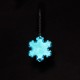 Пешеходный светоотражатель с цепочкой «Снежинка», синий