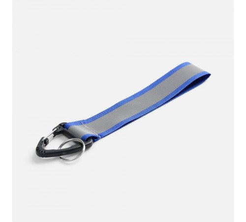 Светоотражающий брелок Flashline, серый с синим