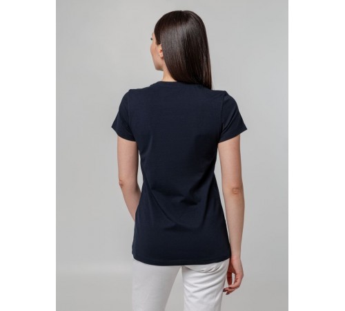 Футболка женская T-bolka Stretch Lady, темно-синяя (navy)