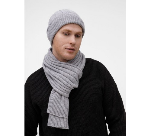 Шарф Bellish, светло-серый меланж