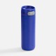 Термостакан X1 с цветной кнопкой, синий с серым