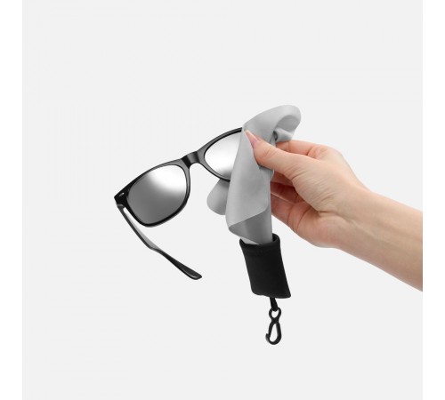 Очищающая салфетка Specta, серая с черным