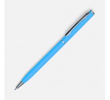 Ручка шариковая Hotel Chrome, ver.2, матовая голубая