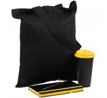 Набор Velours Bag, черный с желтым