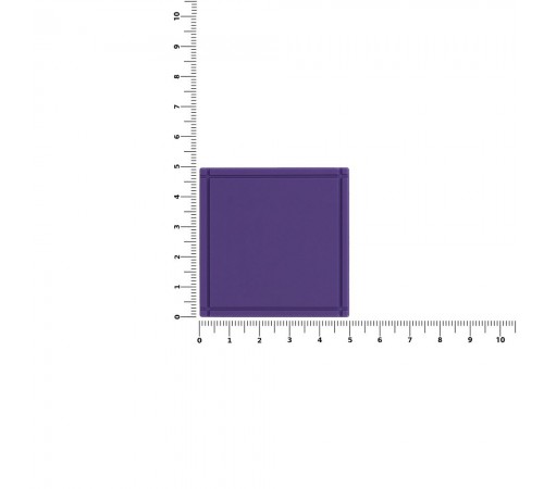 Лейбл из ПВХ Dzeta, L, фиолетовый