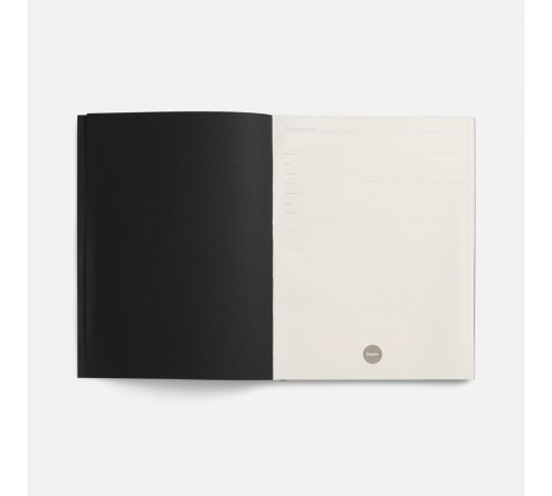 Ежедневник Flat Maxi, недатированный, черный
