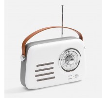 Bluetooth-колонка с радио Retronica, белая