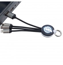 Кабель-брелок с подсветкой логотипа Lite Omniline