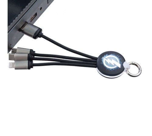 Кабель-брелок с подсветкой логотипа Lite Omniline