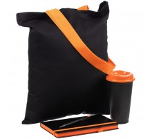 Набор Velours Bag, черный с оранжевым