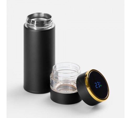 Смарт-бутылка с инфьюзером Thermory, черная