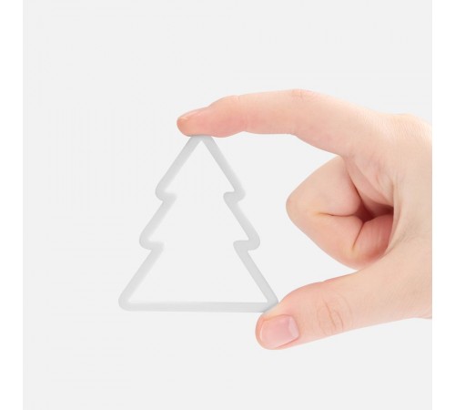 Подвеска «Елочка», 3D-печать, белая