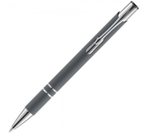 Ручка шариковая Keskus Soft Touch, серая