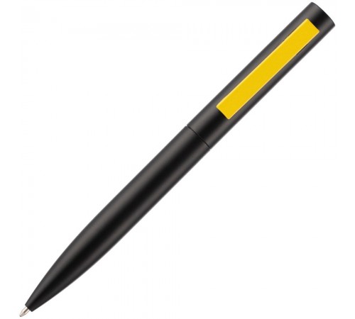Ручка шариковая Inkolor, черная с желтым Ручка шариковая Inkolor, черная с желтым