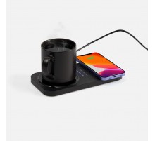 Беспроводное зарядное устройство с подогревом кружки Hot Task, черное
