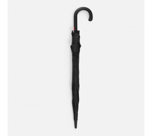 Зонт-трость Hidecolor с цветными спицами, черный с красным