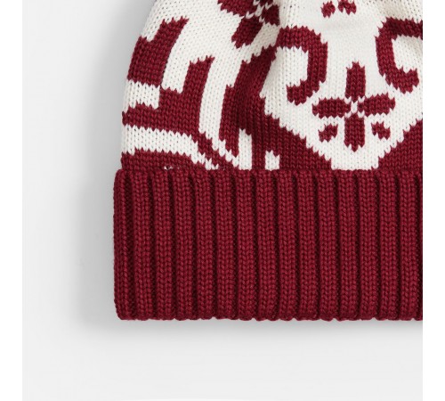 Шапка Wintertude, красная с белым