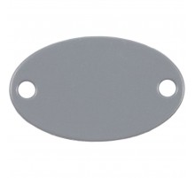 Шильдик металлический Alfa Oval, серый