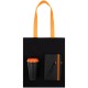 Набор Velours Bag, черный с оранжевым