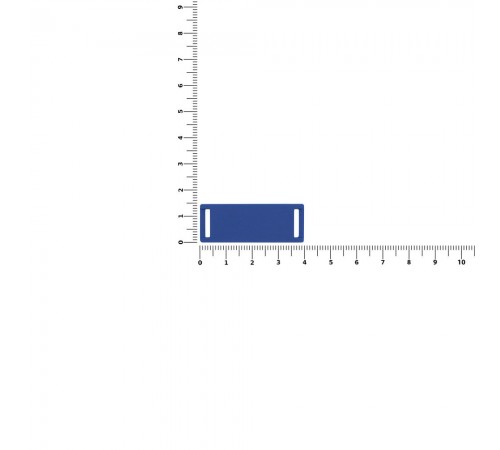 Лейбл из ПВХ Kova, синий