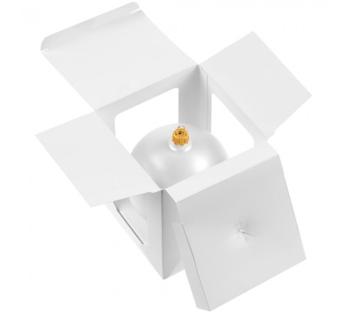 Елочный шар Gala Matt в коробке, 6 см, белый