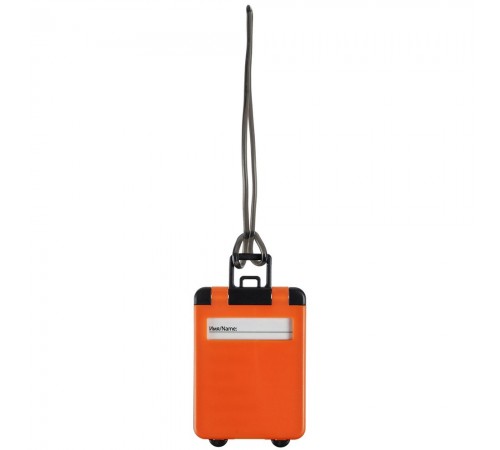 Бирка для багажа Trolley, оранжевая