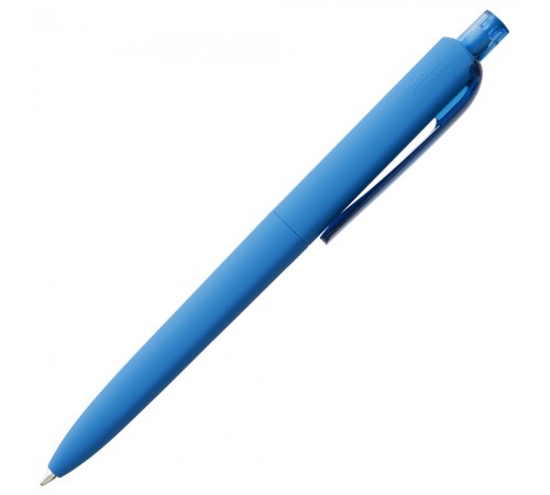 Ручка шариковая Prodir DS8 PRR-T Soft Touch, голубая