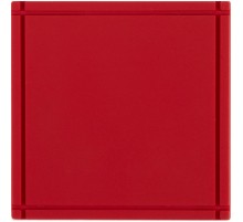 Лейбл из ПВХ Dzeta, L, красный