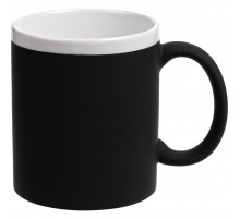 Кружка StopSpot с покрытием софт-тач, черная