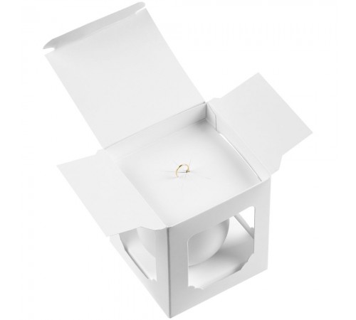 Елочный шар Gala Matt в коробке, 6 см, белый