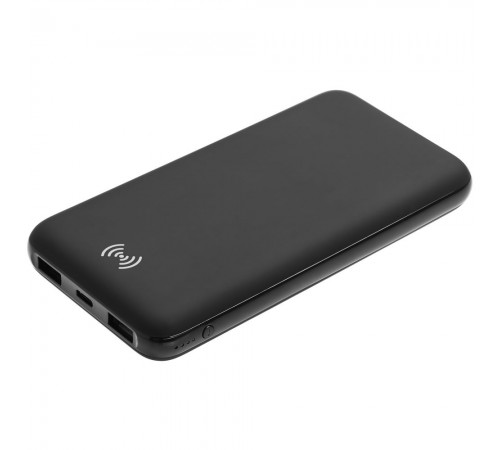 Аккумулятор Quick Charge Wireless 10000 мАч, черный Аккумулятор Quick Charge Wireless 10000 мАч, черный
