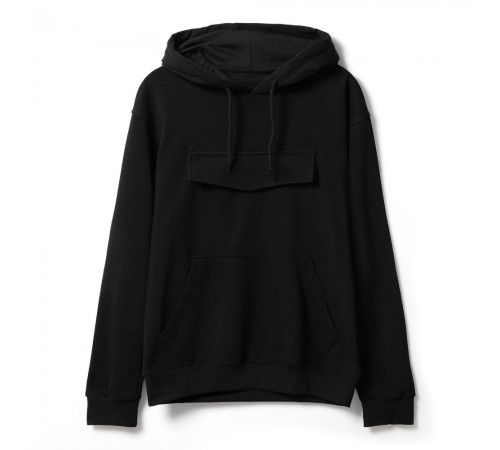 Худи унисекс с карманом на груди Chest Pocket, черное