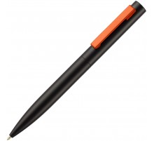 Ручка шариковая Inkolor, черная с оранжевым