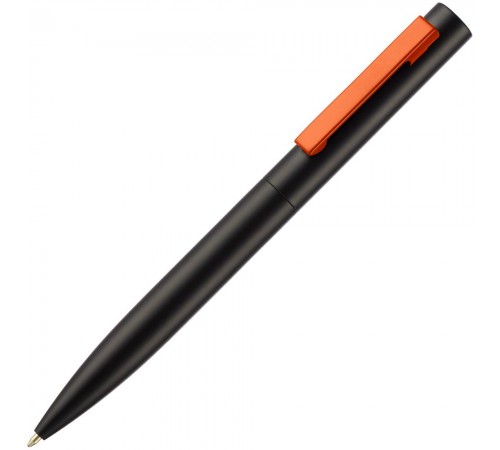 Ручка шариковая Inkolor, черная с оранжевым