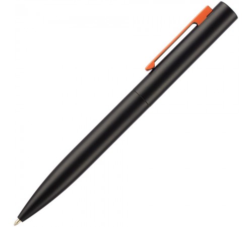 Ручка шариковая Inkolor, черная с оранжевым