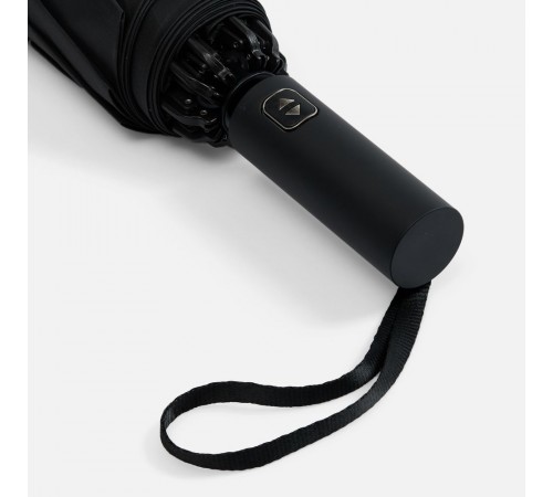 Зонт обратного сложения twoGether с двойным куполом, черный