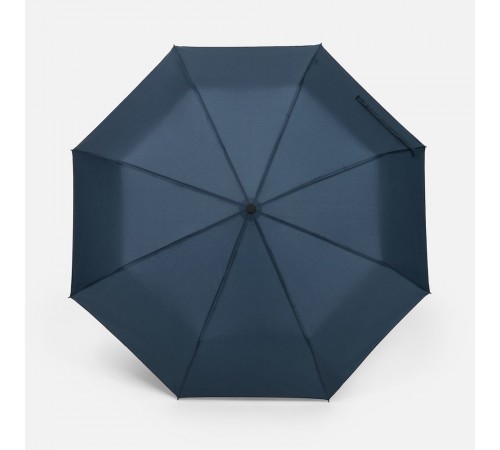 Зонт складной Smooth Move с плавным закрытием, темно-синий