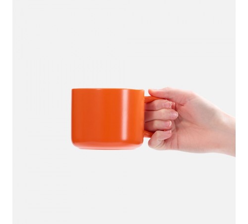 Чашка Jumbo в коробке матовая, оранжевая
