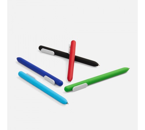 Ручка шариковая Swiper Soft Touch, красная с белым